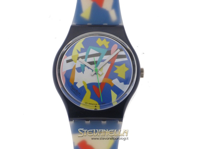 SWATCH GN132 classic quarzo cassa e cinturino plastica colorati new